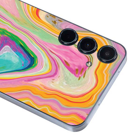Rainbow Marble by Etta Vee Galaxy A35 5G Skin